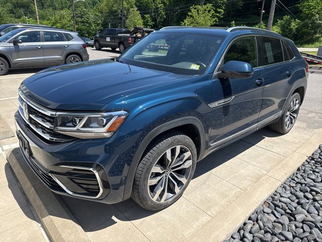 2023 Volkswagen Atlas Cross Sport 3.6L V6 SEL Premium R-Line Blue at Sutliff Volkswagen