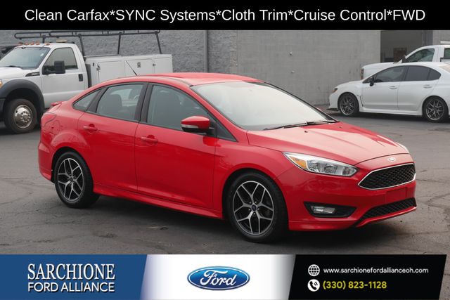 Race Red 2016 Ford Focus Sedan Front-Wheel Drive 6-Speed Automatic