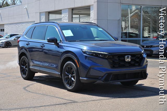 Canyon River Blue Metallic 2025 Honda CR-V Hybrid Sport AWD SUV / Crossover All-Wheel Drive Continuously Variable Transmission