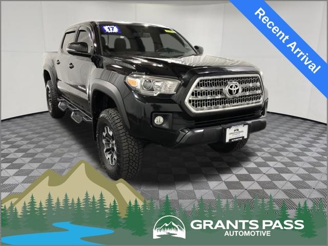 Black 2017 Toyota Tacoma TRD Off Road V6 Double Cab 4WD Pickup Truck Four-Wheel Drive 6-Speed Automatic