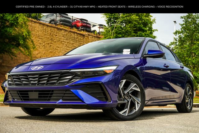 Intense Blue 2024 Hyundai Elantra Sedan Front-Wheel Drive Continuously Variable Transmission