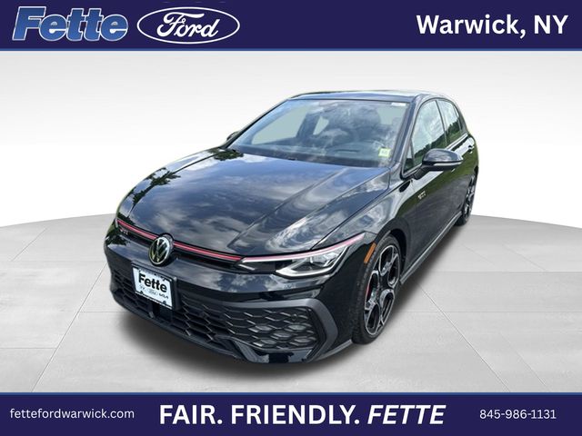 Black 2025 Volkswagen Golf GTI Hatchback Front-Wheel Drive 7-Speed Dual Clutch