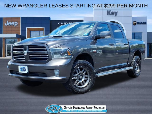 Gray (Granite Crystal Metallic Clearcoat) 2015 RAM 1500 Pickup Truck Four-Wheel Drive 8-Speed Automatic