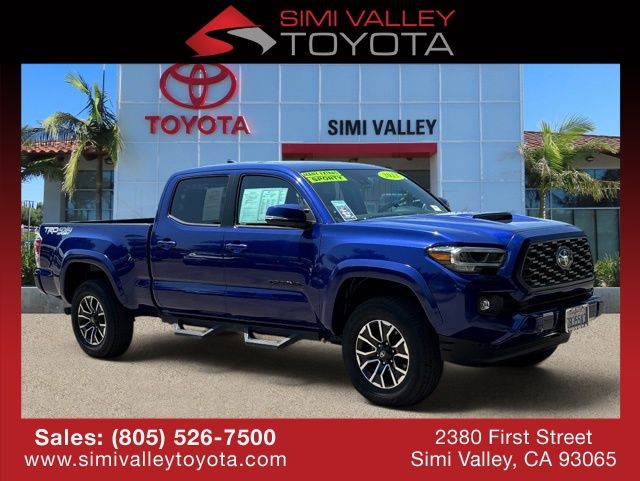 Blue 2023 Toyota Tacoma Pickup Truck Four-Wheel Drive 6-Speed Automatic