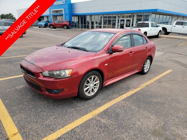 Rally Red 2015 Mitsubishi Lancer Sedan Front-Wheel Drive Continuously Variable Transmission