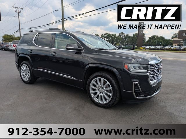 Carbon Black Metallic 2020 GMC Acadia Denali FWD SUV / Crossover Front-Wheel Drive 9-Speed Automatic