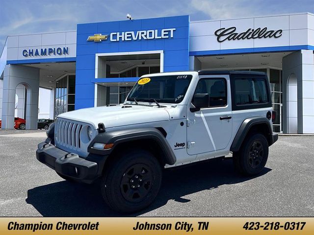 Bright White Clearcoat 2023 Jeep Wrangler Sport 2-Door 4WD SUV / Crossover Four-Wheel Drive 8-Speed Automatic