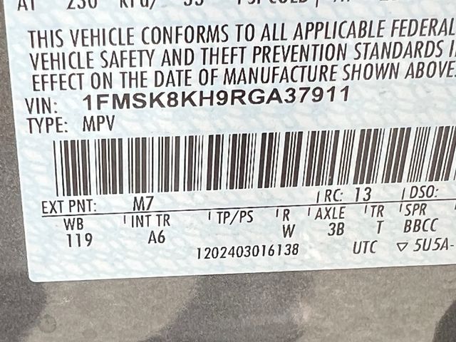 2024 Carbonized Gray Metallic Ford Explorer ST-Line 4X4 SUV
