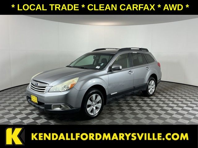Gray (Steel Silver) 2010 Subaru Outback Wagon All-Wheel Drive Continuously Variable Transmission