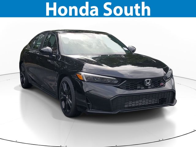 Black 2026 Honda Civic Sedan Front-Wheel Drive Manual