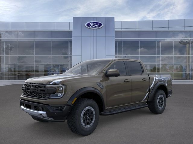 Gray 2026 Ford Ranger Raptor SuperCrew 4WD Pickup Truck Four-Wheel Drive Automatic