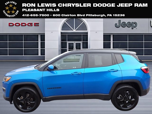 Laser Blue Pearlcoat 2021 Jeep Compass SUV / Crossover Four-Wheel Drive 9-Speed Automatic