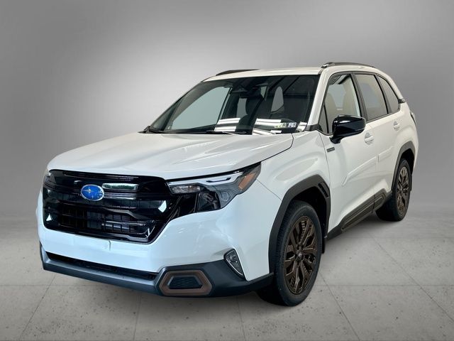 2025 Subaru Forester Hybrid Sport White at Rafferty Subaru