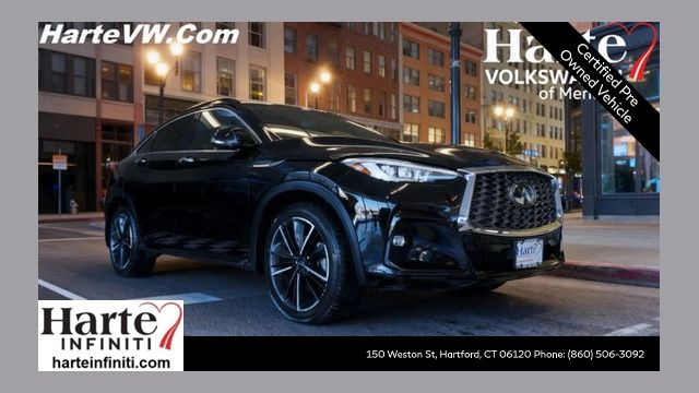 Black Obsidian 2023 INFINITI QX55 Essential AWD SUV / Crossover All-Wheel Drive Continuously Variable Transmission