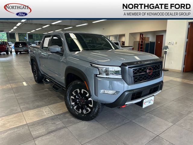 Boulder Gray Pearl 2024 Nissan Frontier Pickup Truck Four-Wheel Drive 9-Speed Automatic Overdrive
