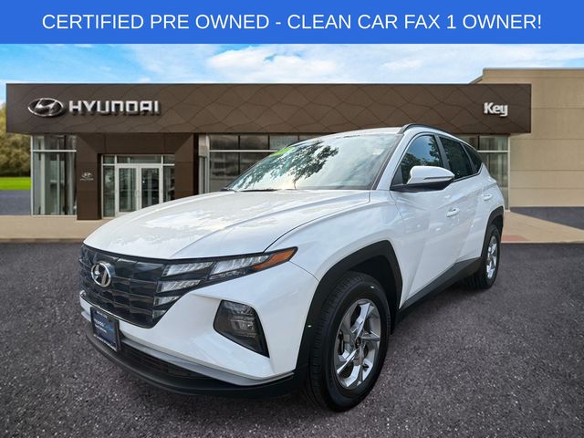 Serenity White Pearl 2023 Hyundai Tucson SUV / Crossover All-Wheel Drive 8-Speed Automatic