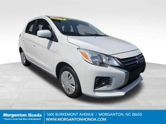 White Diamond 2024 Mitsubishi Mirage Hatchback Front-Wheel Drive Continuously Variable Transmission