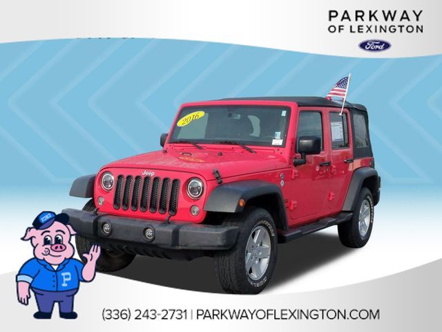 Firecracker Red Clearcoat 2016 Jeep Wrangler SUV / Crossover Four-Wheel Drive 5-Speed Automatic
