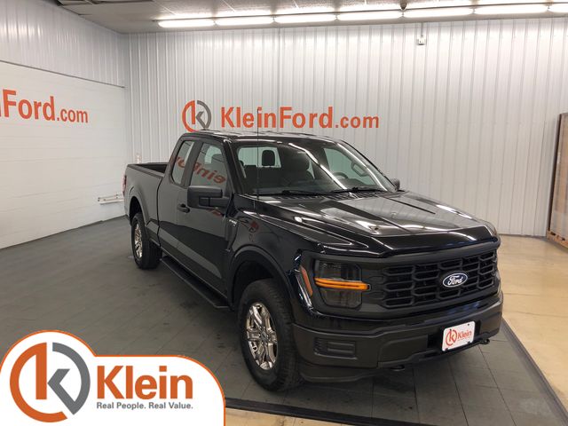 Black 2024 Ford F-150 Pickup Truck Four-Wheel Drive Automatic