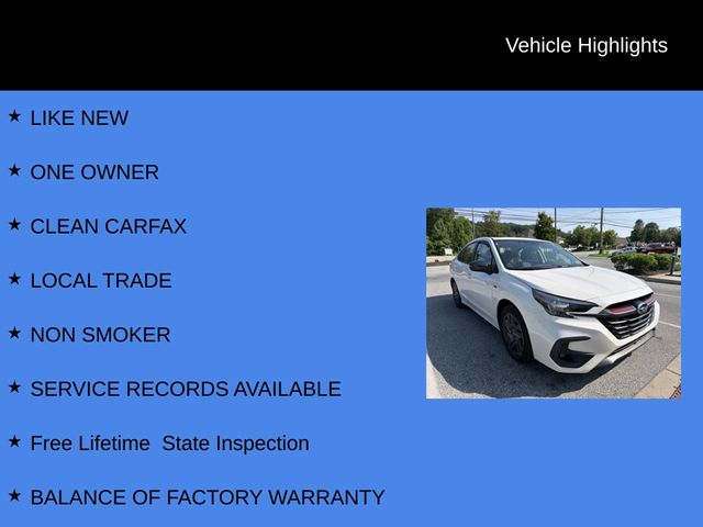 2024 Subaru Legacy Sport White at Auto Express Mitsubishi