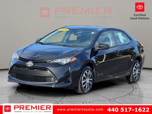 Black Sand Pearl 2018 Toyota Corolla Sedan Front-Wheel Drive Continuously Variable Transmission