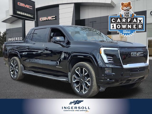 Onyx Black 2025 GMC Sierra EV Denali Crew Cab (Max Range) e4WD Pickup Truck All-Wheel Drive 1-Speed Automatic