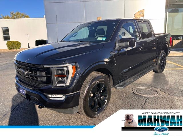 Black Metallic 2022 Ford F-150 Lariat SuperCrew 4WD Pickup Truck Four-Wheel Drive Automatic