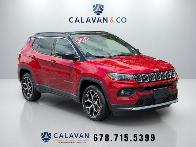 Red Hot Pearlcoat 2025 Jeep Compass Limited 4WD SUV / Crossover Four-Wheel Drive 8-Speed Automatic