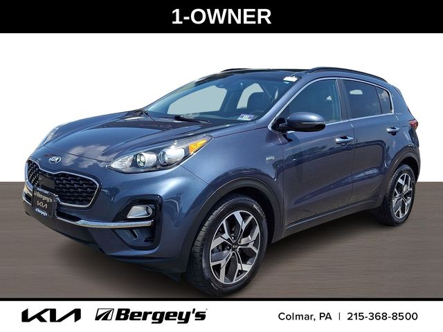 Pacific Blue 2020 Kia Sportage SUV / Crossover All-Wheel Drive 6-Speed Automatic Overdrive