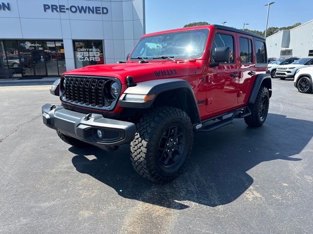 Red Clearcoat 2024 Jeep Wrangler SUV / Crossover Four-Wheel Drive 8-Speed Automatic