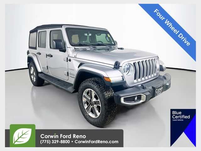 Billet Silver Metallic Clearcoat 2018 Jeep Wrangler Unlimited Sahara 4WD SUV / Crossover Four-Wheel Drive 8-Speed Automatic