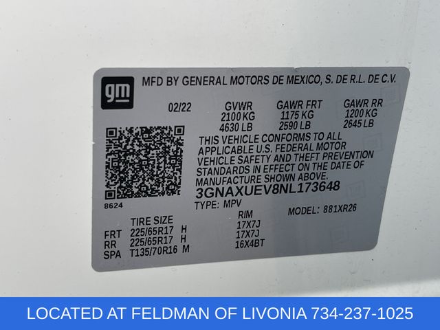 Used 2022 Chevrolet Equinox For Sale in New Hudson, MI
