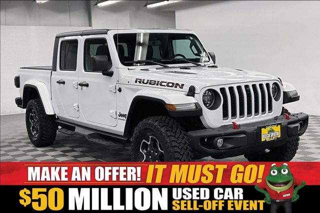 Bright White Clearcoat 2023 Jeep Gladiator Pickup Truck Four-Wheel Drive 8-Speed Automatic