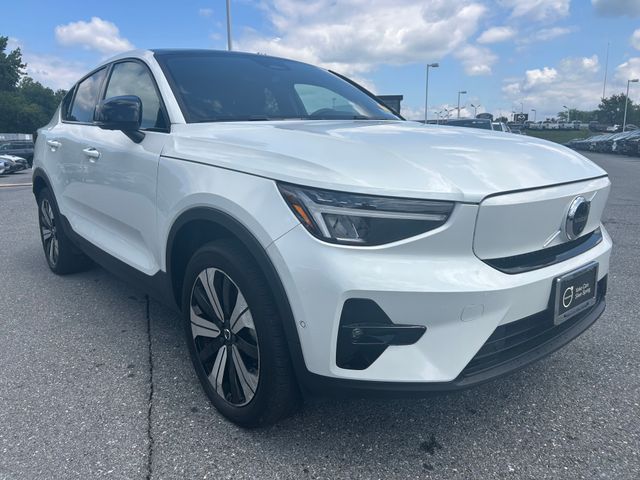 Crystal White 2023 Volvo C40 Recharge SUV / Crossover All-Wheel Drive 1-Speed Automatic