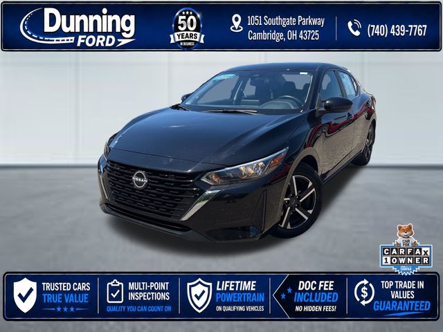 Super Black 2025 Nissan Sentra Sedan Front-Wheel Drive Continuously Variable Transmission