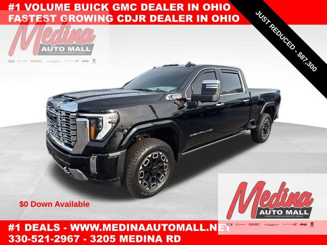 Onyx Black 2026 GMC Sierra 3500HD Denali Crew Cab 4WD Pickup Truck Four-Wheel Drive Automatic