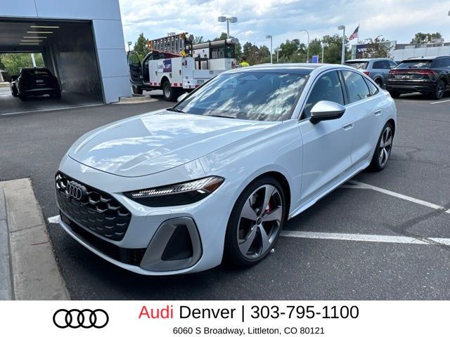 Glacier White 2025 Audi S5 Sedan All-Wheel Drive 7-Speed Automatic