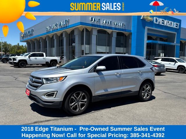 Ingot Silver 2018 Ford Edge SUV / Crossover All-Wheel Drive 6-Speed Automatic