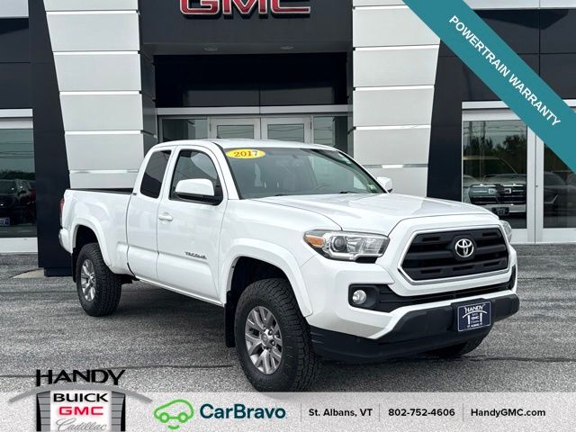 Super White 2017 Toyota Tacoma Pickup Truck Four-Wheel Drive 6-Speed Automatic
