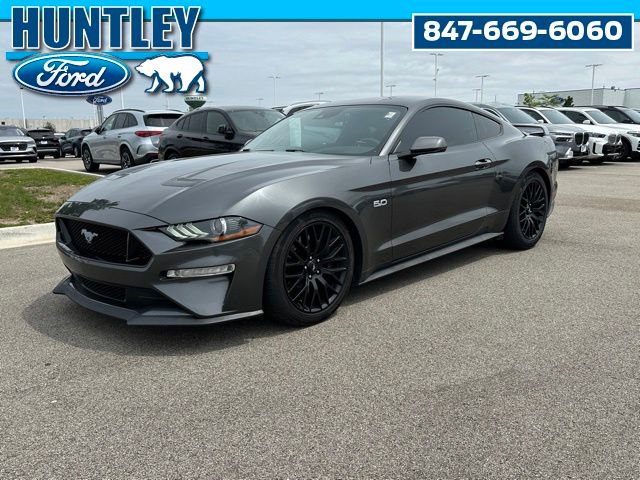 Gray (Magnetic) 2019 Ford Mustang GT Premium Coupe RWD Coupe Rear-Wheel Drive 6-Speed Manual