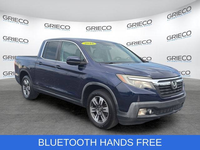 Black (Obsidian Blue Pearl) 2018 Honda Ridgeline Pickup Truck Front-Wheel Drive 6-Speed Automatic