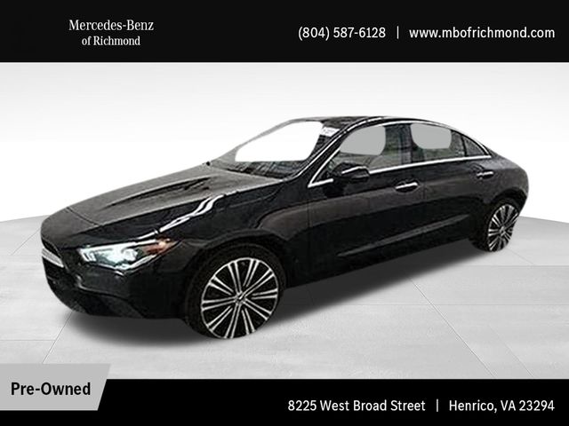 Night Black 2023 Mercedes-Benz CLA 250 4MATIC Coupe All-Wheel Drive 7-Speed Automatic