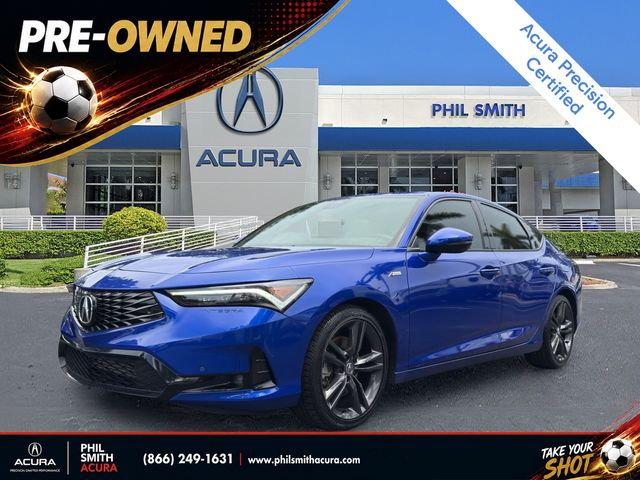 Apex Blue Pearl 2024 Acura Integra Sedan Front-Wheel Drive Continuously Variable Transmission