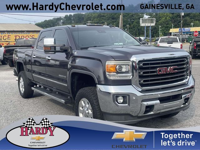 Gray (Iridium Metallic) 2015 GMC Sierra 2500HD Pickup Truck Four-Wheel Drive 6-Speed Automatic