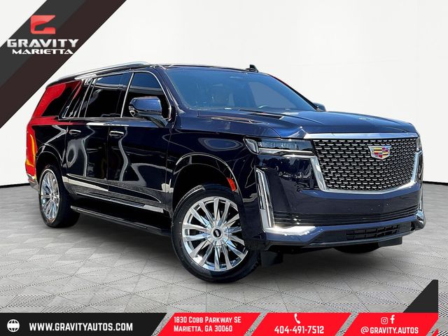 Dark Moon Blue Metallic 2024 Cadillac Escalade ESV SUV / Crossover Four-Wheel Drive 10-Speed Automatic