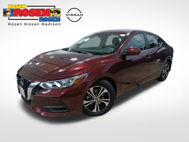 Rosewood Metallic 2023 Nissan Sentra SV FWD Sedan Front-Wheel Drive Continuously Variable Transmission