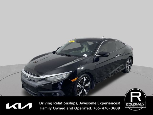 Black 2016 Honda Civic Coupe Coupe Front-Wheel Drive Continuously Variable Transmission