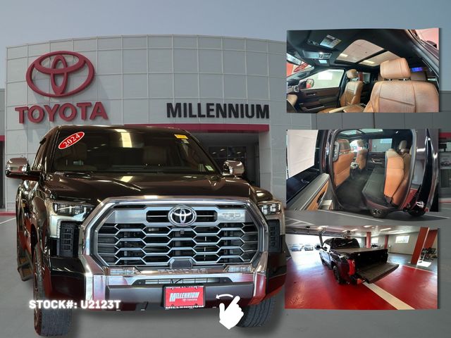 Midnight Black Metallic 2024 Toyota Tundra Hybrid 1794 Edition HV CrewMax Cab 4WD Pickup Truck Four-Wheel Drive Automatic