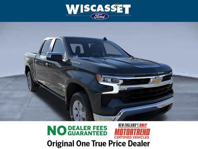 Gray 2025 Chevrolet Silverado 1500 LT Crew Cab 4WD Pickup Truck Four-Wheel Drive Automatic