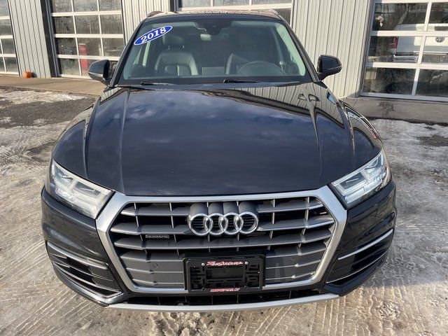 2018 Audi Q5 2.0T Premium Plus - Moonlight Blue exterior view 2